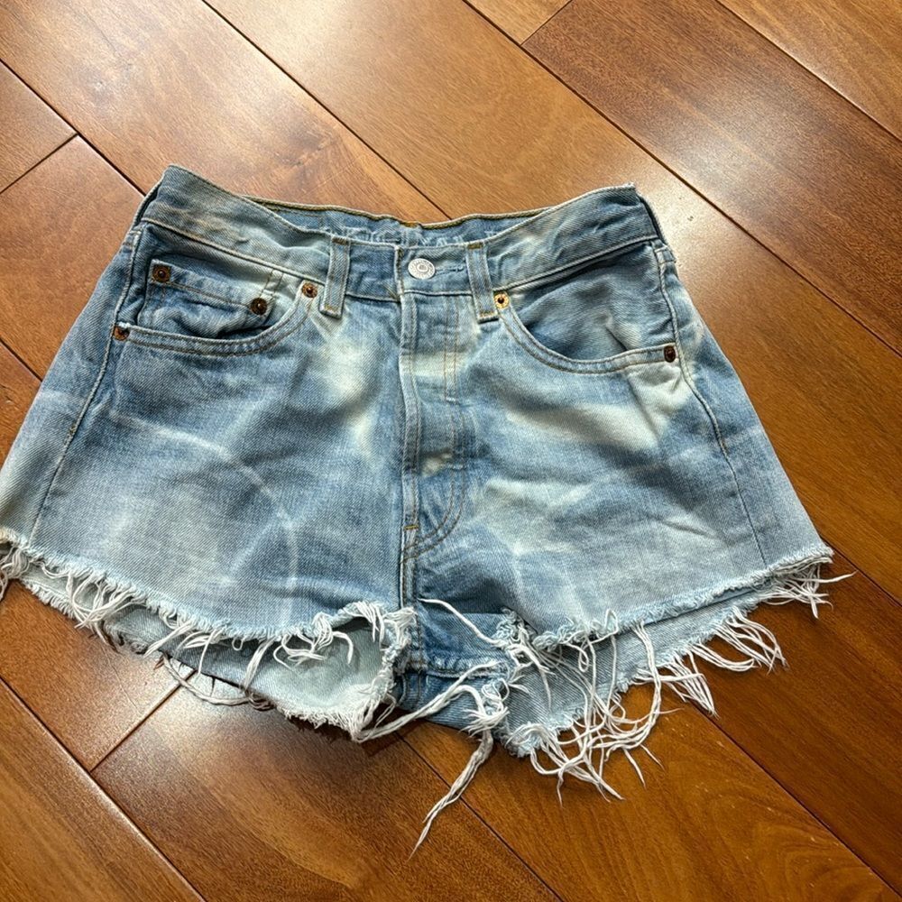 Levi's Light Blue Jean Shorts